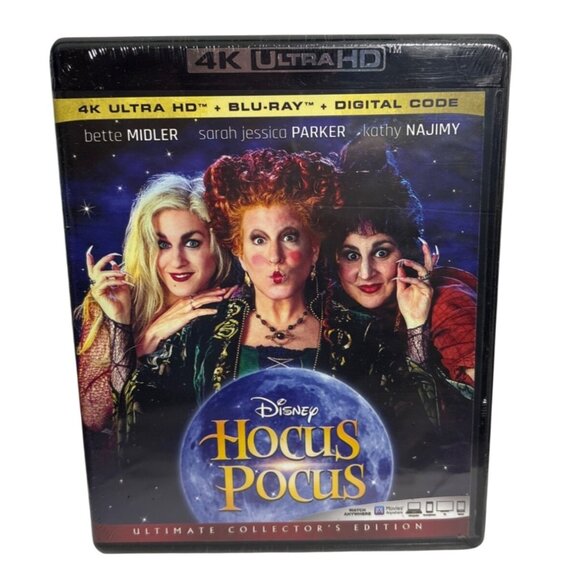 Disneys Hocus Pocus 4K Ultra HD/Blu-Ray/Digital Code Ultimate Collectors Edition - Picture 1 of 5